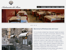 Tablet Screenshot of ambasciatadelmare.it